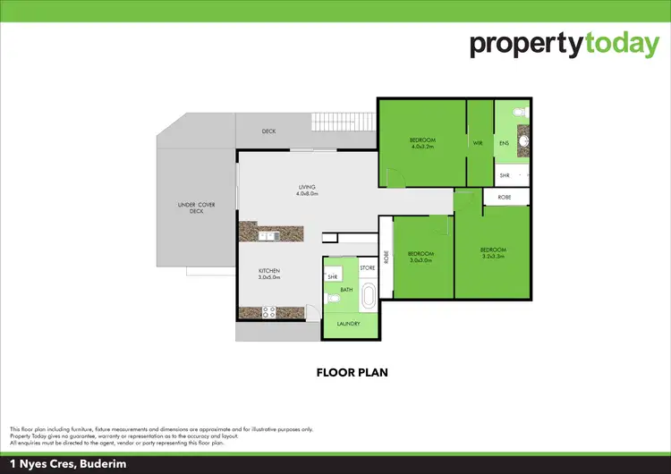 Floorplan of Homely house listing, 1 Nyes Crescent, Buderim QLD 4556