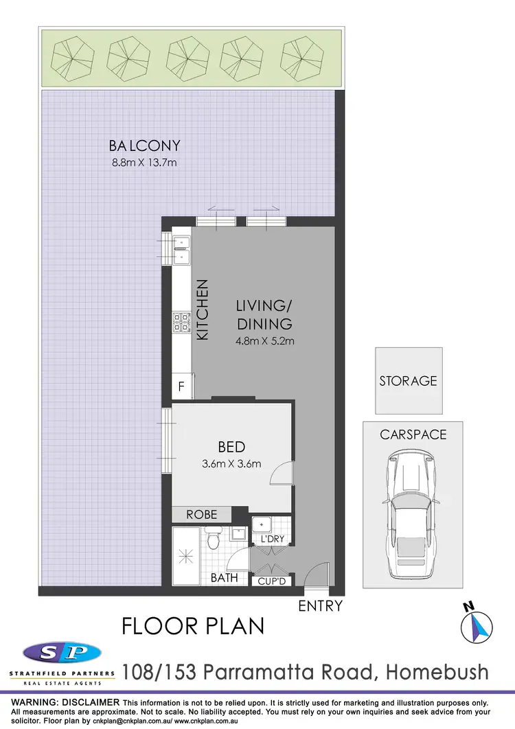 Floorplan of Homely apartment listing, 108/153 Parramatta Road, Homebush NSW 2140