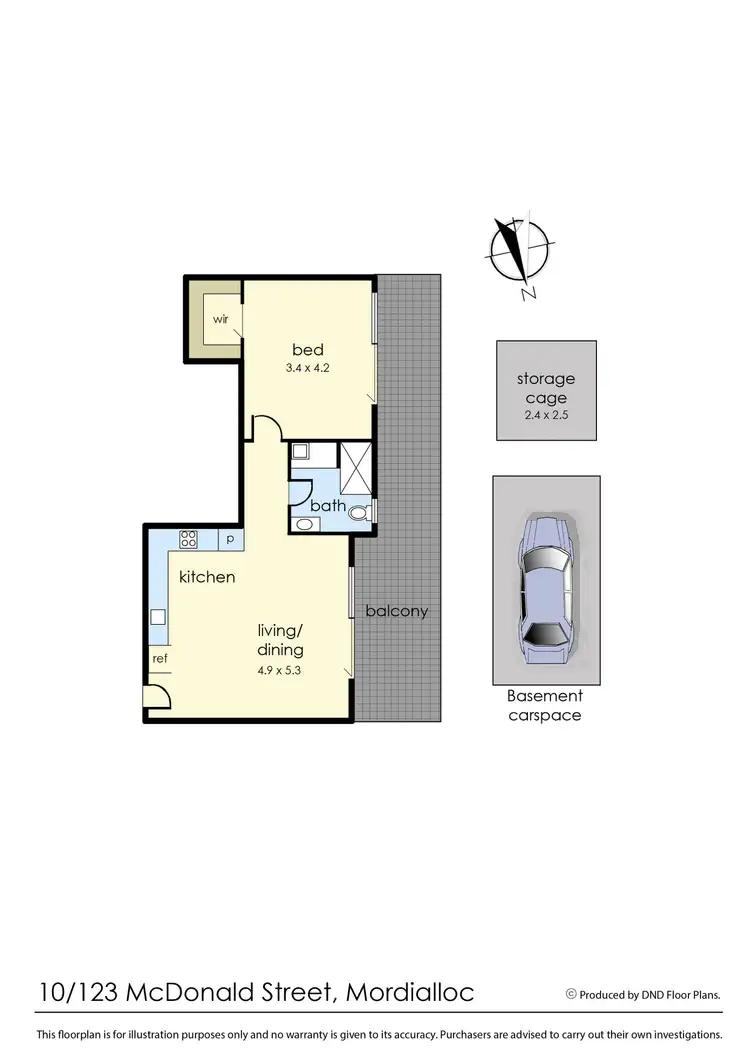 Floorplan of Homely unit listing, 10/123 McDonald Street, Mordialloc VIC 3195