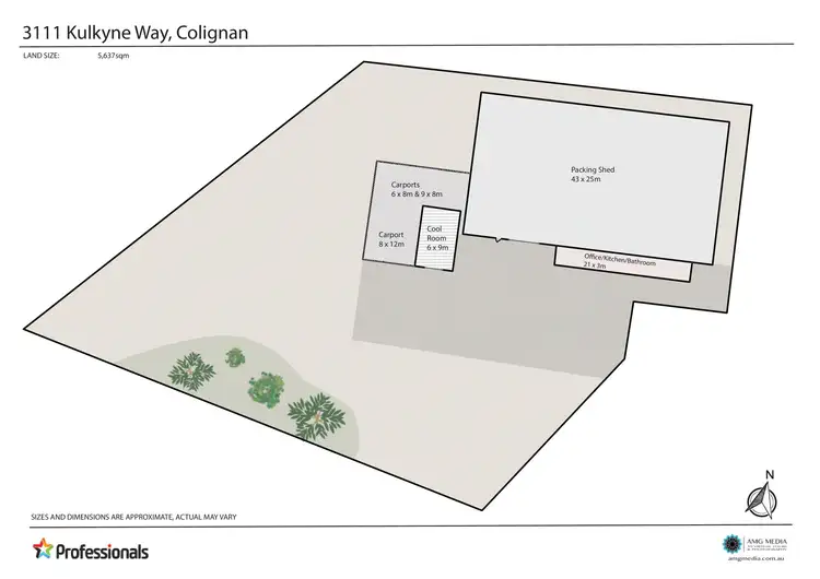 Floorplan of Homely rural property listing, 3111 Kulkyne Way, Colignan VIC 3494