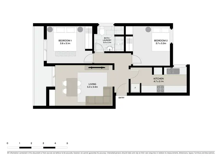 Floorplan of Homely apartment listing, 1/19 Redan Street, St Kilda VIC 3182