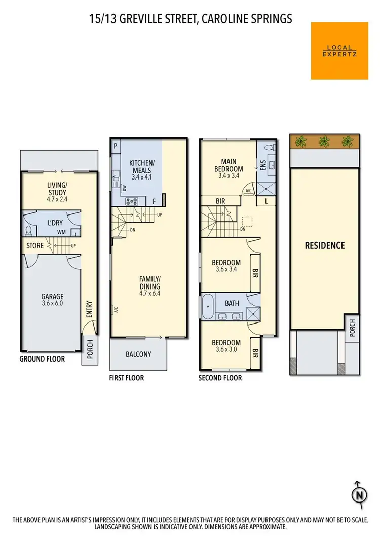 Floorplan of Homely unit listing, 15/13 Greville Street, Caroline Springs VIC 3023