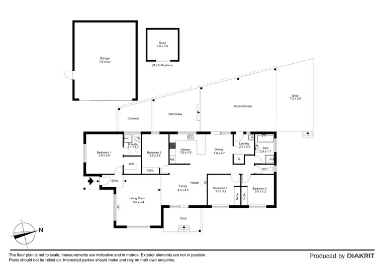 Floorplan of Homely house listing, 118 Disney Street, Crib Point VIC 3919