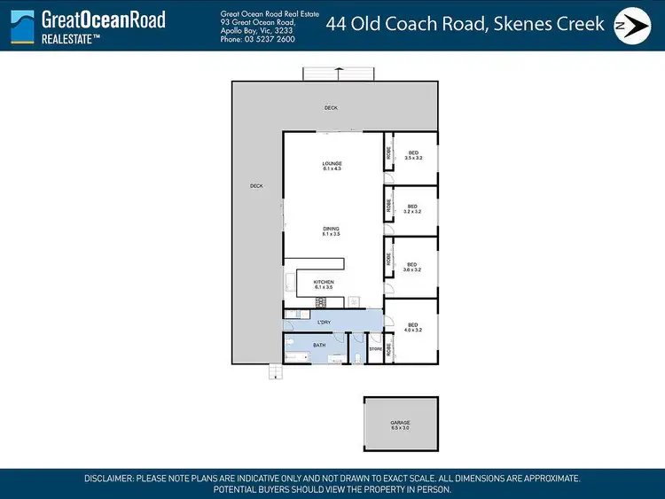 Floorplan of Homely house listing, 44 Old Coach Road, Skenes Creek VIC 3233