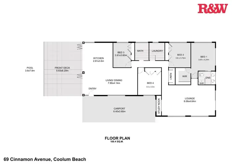 Floorplan of Homely house listing, 69 Cinnamon Avenue, Coolum Beach QLD 4573