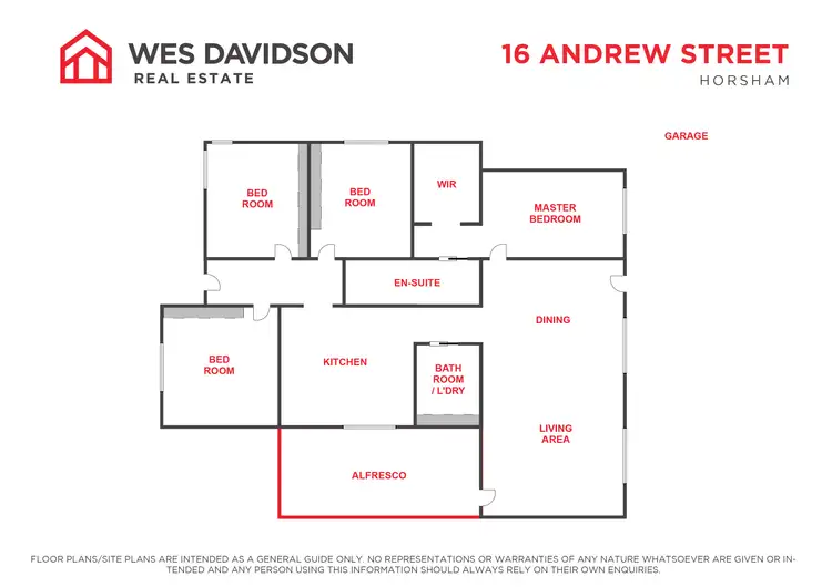 Floorplan of Homely house listing, 16 Andrew Street, Horsham VIC 3400