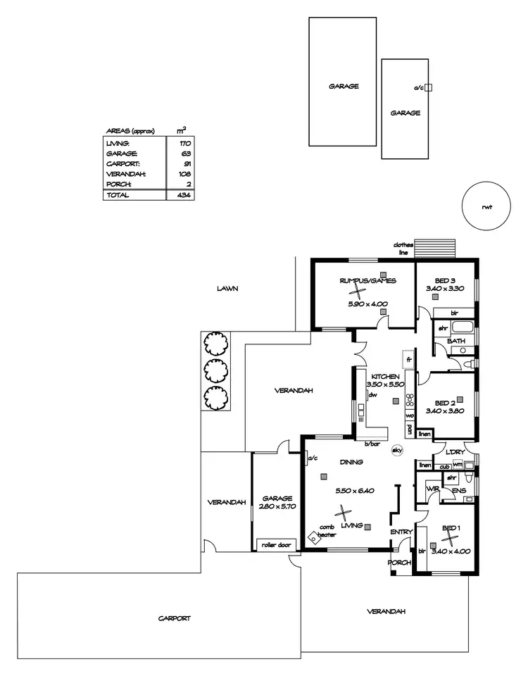 Floorplan of Homely house listing, 151 Gale Road, Evanston South SA 5116