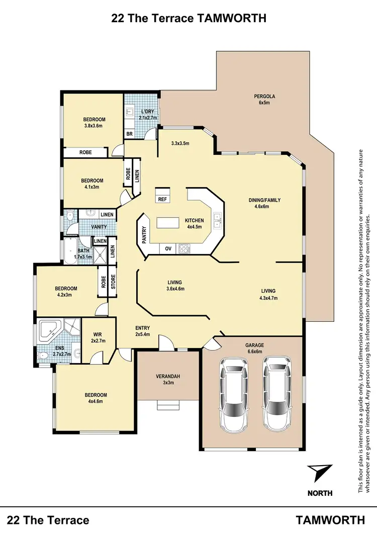 Floorplan of Homely house listing, 22 The Terrace, Tamworth NSW 2340