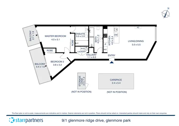 Floorplan of Homely unit listing, 9/1 Glenmore Ridge Drive, Glenmore Park NSW 2745