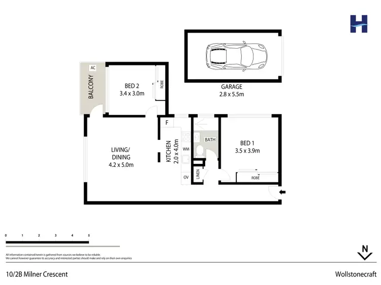 Floorplan of Homely apartment listing, 10/2B Milner Crescent, Wollstonecraft NSW 2065