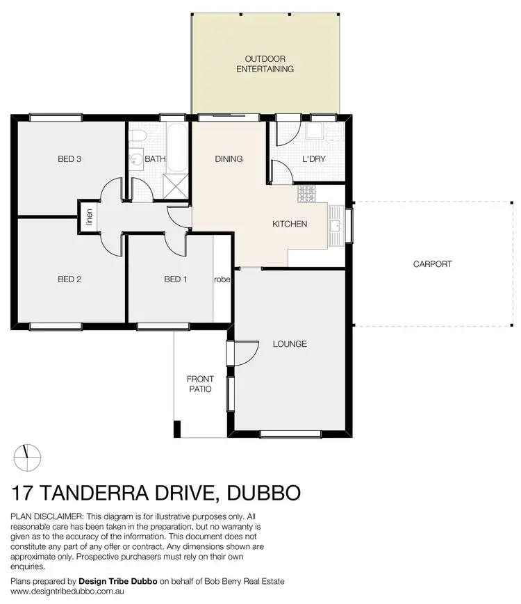 Floorplan of Homely house listing, 17 Tanderra Drive, Dubbo NSW 2830