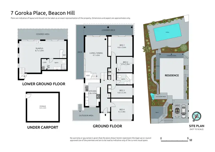 Floorplan of Homely house listing, 7 Goroka Place, Beacon Hill NSW 2100