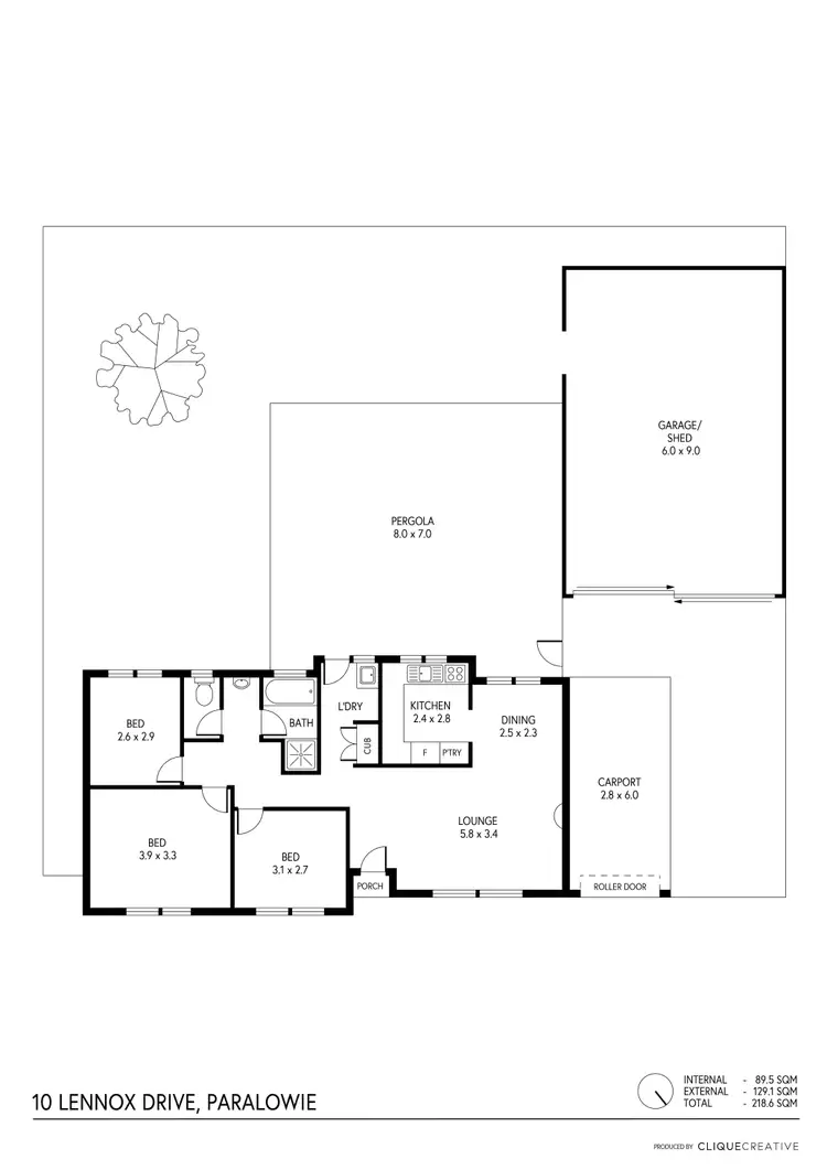 Floorplan of Homely house listing, 10 Lennox Drive, Paralowie SA 5108
