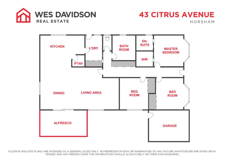 Floorplan of Homely house listing, 43 Citrus Avenue, Horsham VIC 3400