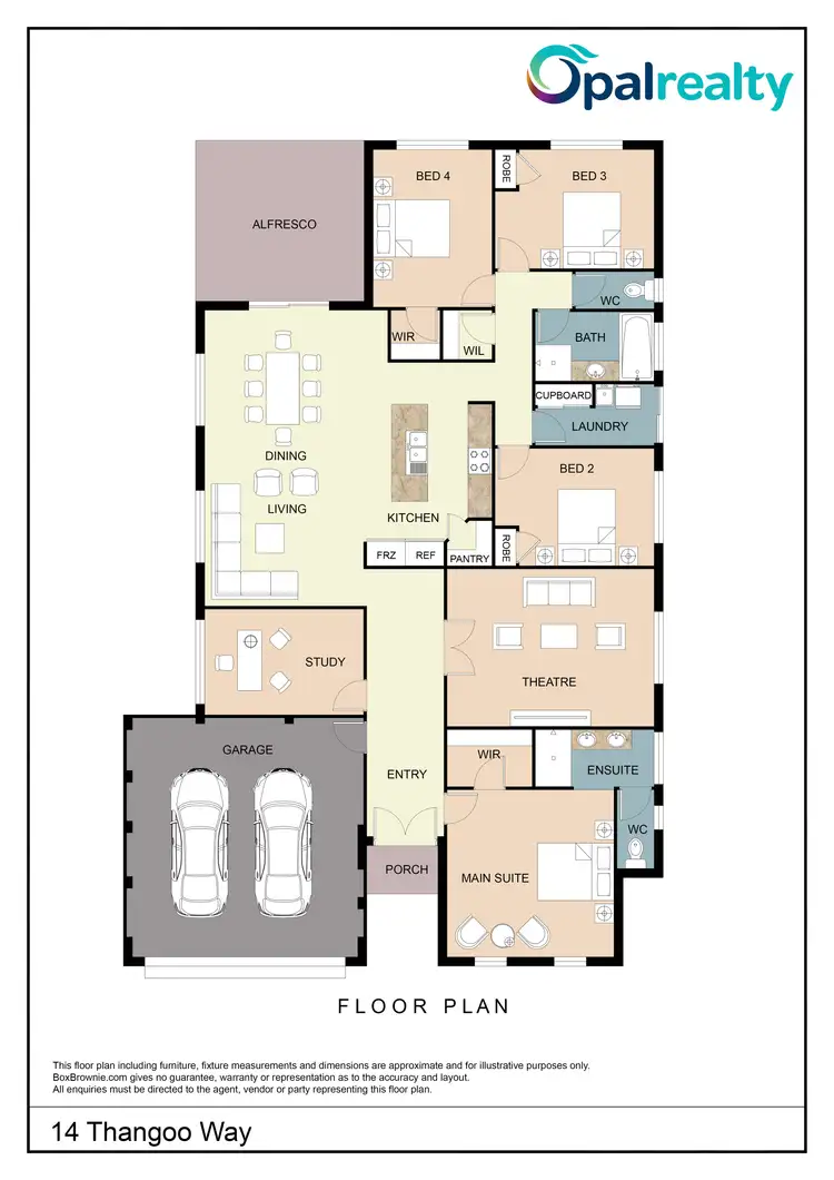 Floorplan of Homely house listing, 14 Thangoo Way, Golden Bay WA 6174