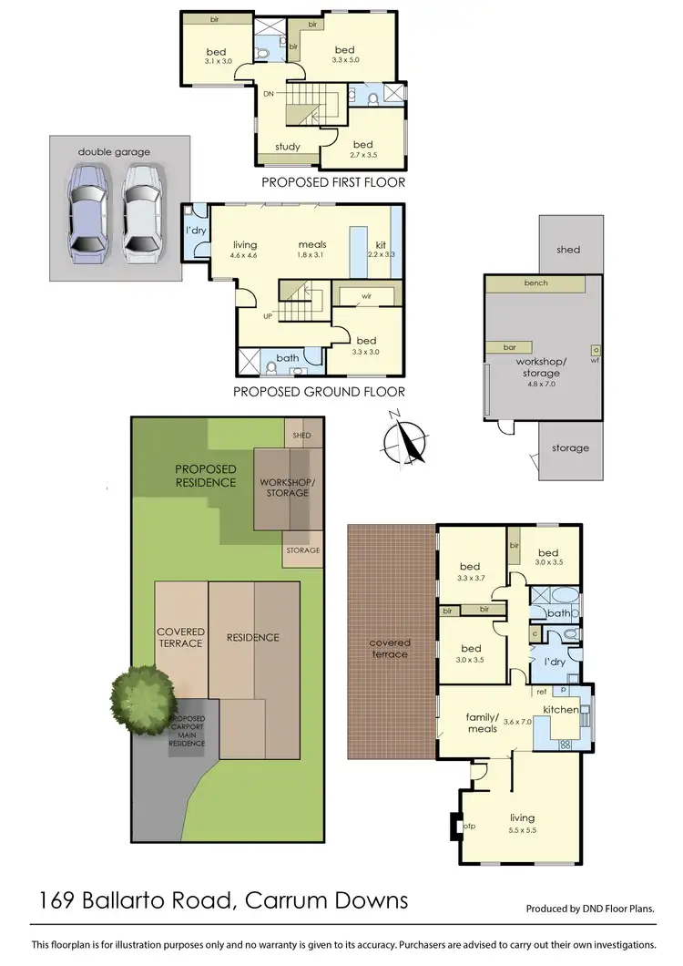 Floorplan of Homely house listing, 169 Ballarto Road, Carrum Downs VIC 3201