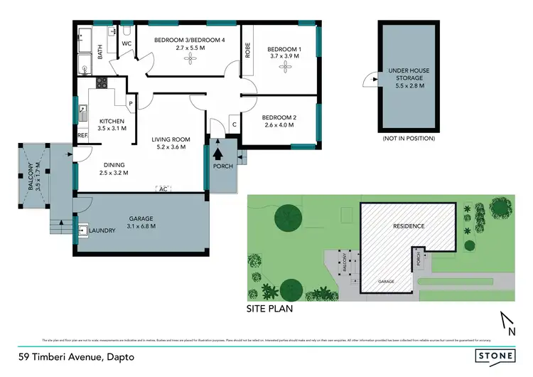 Floorplan of Homely house listing, 59 Timberi Avenue, Dapto NSW 2530