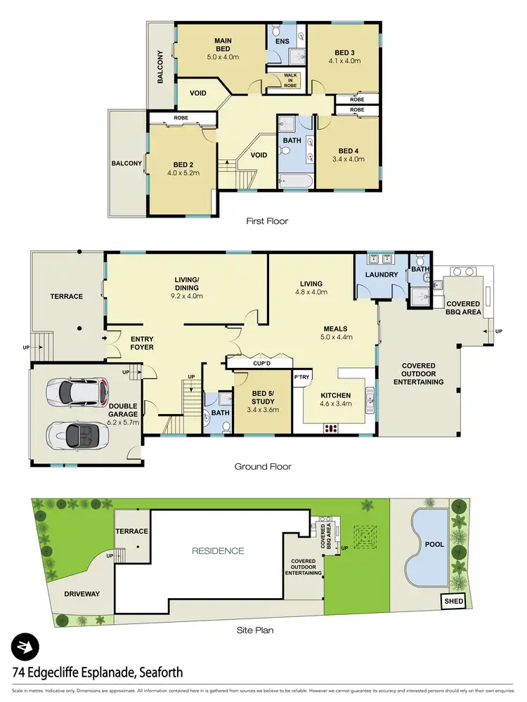 Floorplan of Homely house listing, 74 Edgecliffe Esplanade, Seaforth NSW 2092