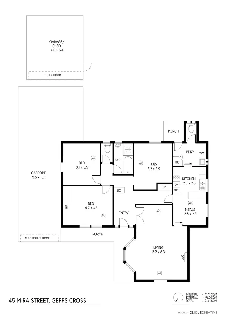 Floorplan of Homely house listing, 45 Mira Street, Gepps Cross SA 5094