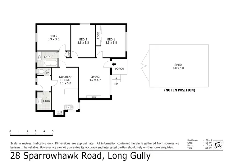 Floorplan of Homely house listing, 28 Sparrowhawk Road, Long Gully VIC 3550