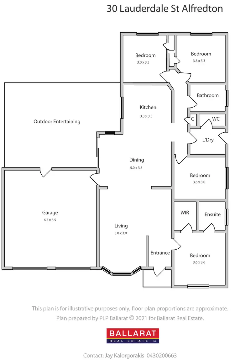 Floorplan of Homely house listing, 30 Lauderdale Avenue, Alfredton VIC 3350