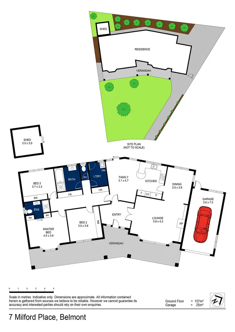 Floorplan of Homely house listing, 7 Milford Place, Belmont VIC 3216