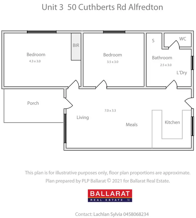 Floorplan of Homely house listing, 3/50 Cuthberts Road, Alfredton VIC 3350