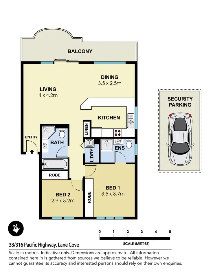 Floorplan of Homely apartment listing, 38/316 Pacific Highway, Lane Cove NSW 2066