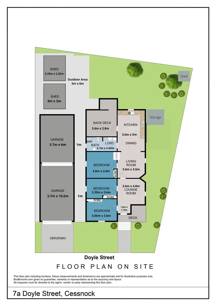 Floorplan of Homely house listing, 7A Doyle Street, Cessnock NSW 2325