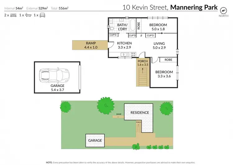 Floorplan of Homely house listing, 10 Kevin Street, Mannering Park NSW 2259