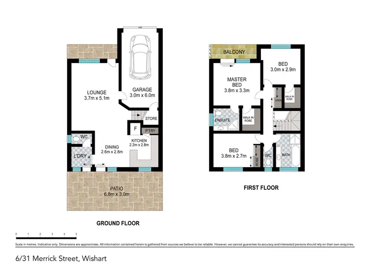 Floorplan of Homely townhouse listing, 6/31 Merrick Street, Wishart QLD 4122