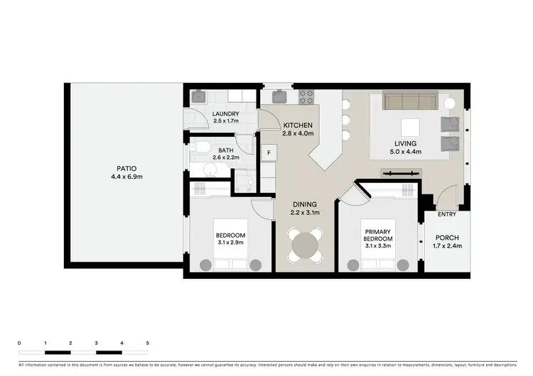 Floorplan of Homely unit listing, 11/601 Wyse Street, Albury NSW 2640