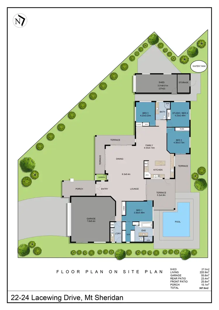 Floorplan of Homely house listing, 22-24 Lacewing Drive, Mount Sheridan QLD 4868