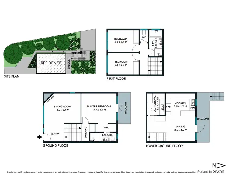 Floorplan of Homely semi-detached listing, 1/81 Popes Road, Woonona NSW 2517