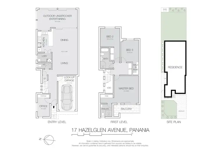 Floorplan of Homely semi-detached listing, 17 Hazelglen Avenue, Panania NSW 2213