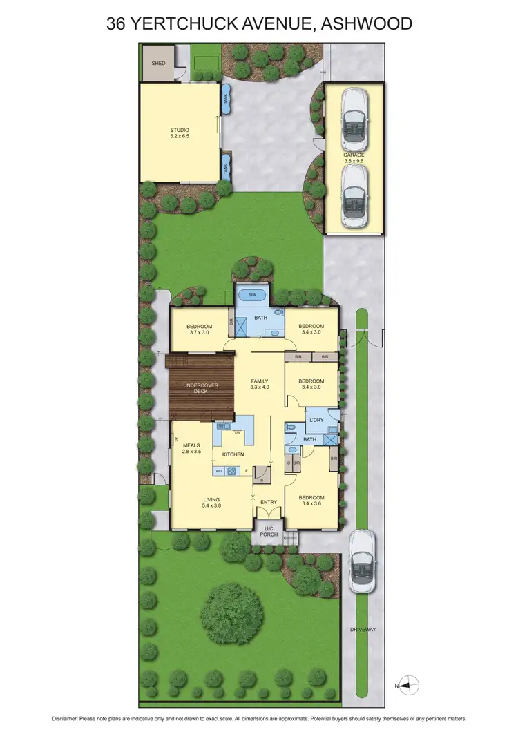 Floorplan of Homely house listing, 36 Yertchuk Avenue, Ashwood VIC 3147