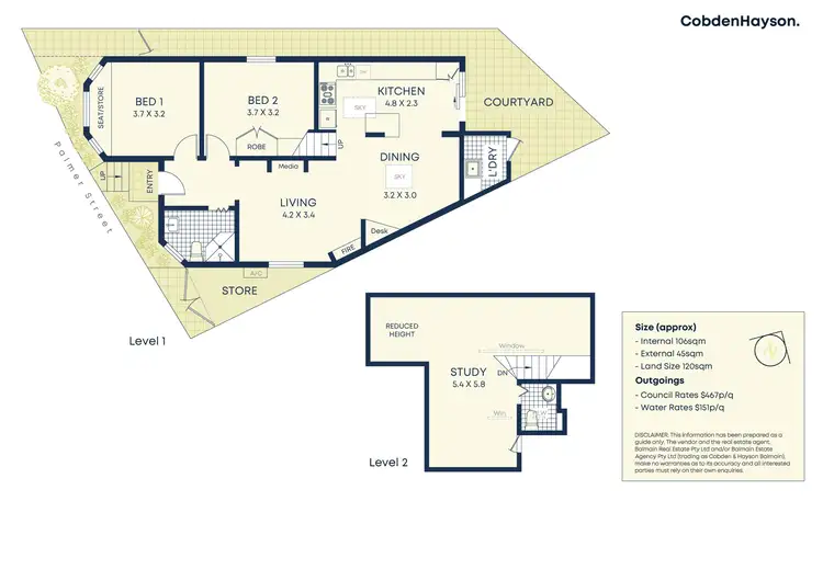 Floorplan of Homely house listing, 92 Palmer Street, Balmain NSW 2041