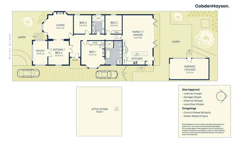 Floorplan of Homely house listing, 5 Miller Street, Petersham NSW 2049