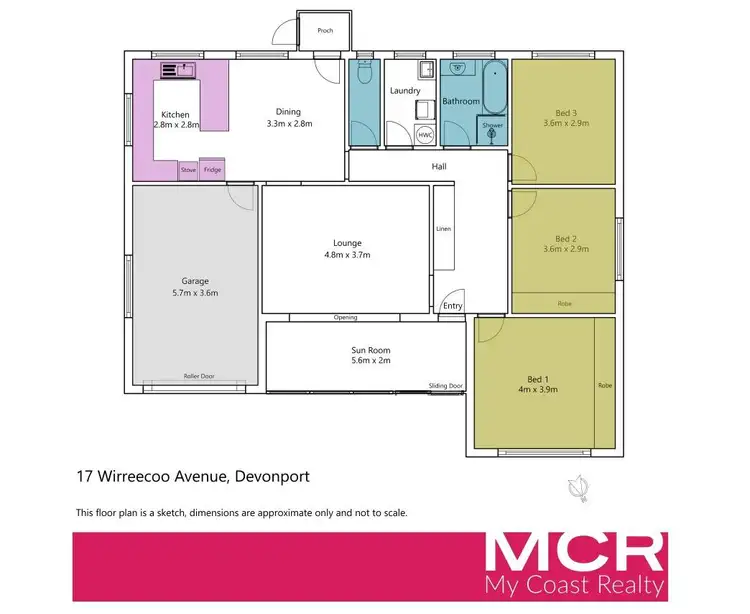 Floorplan of Homely house listing, 17 Wirreecoo Avenue, Devonport TAS 7310