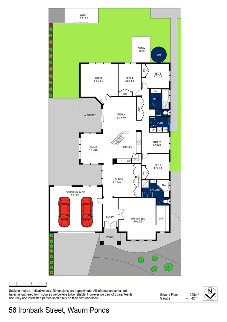 Floorplan of Homely house listing, 56 Ironbark Street, Waurn Ponds VIC 3216