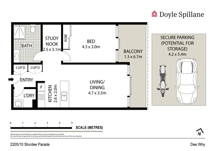 Floorplan of Homely apartment listing, 2205/10 Sturdee Parade, Dee Why NSW 2099