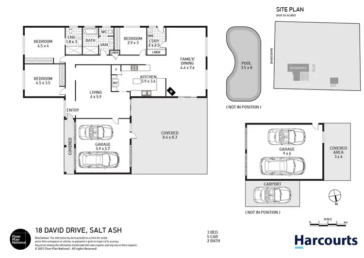Floorplan of Homely house listing, 18 David Drive, Salt Ash NSW 2318