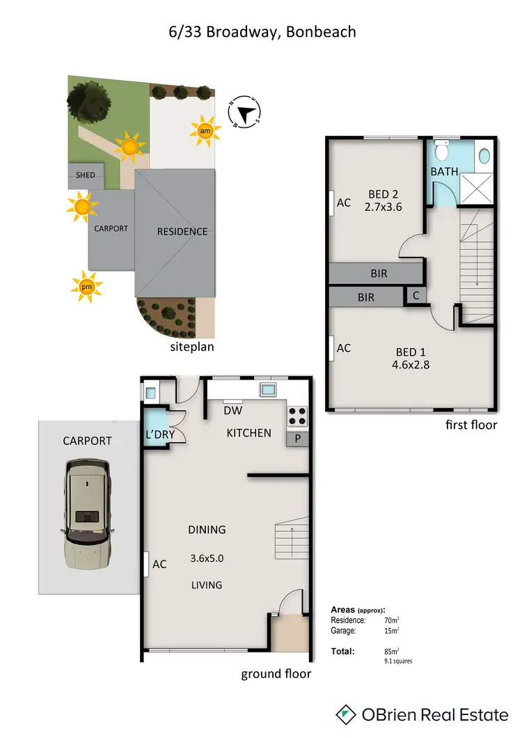 Floorplan of Homely unit listing, 6/33 Broadway, Bonbeach VIC 3196
