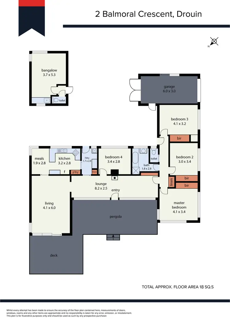 Floorplan of Homely house listing, 2 Balmoral Crescent, Drouin VIC 3818