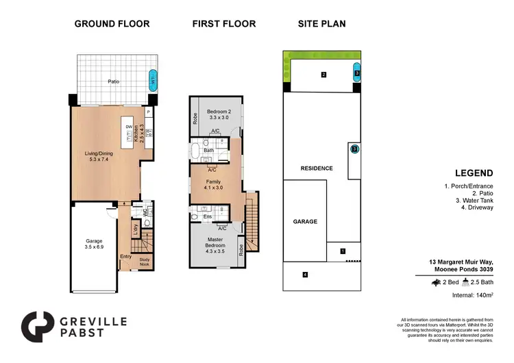 Floorplan of Homely townhouse listing, 13 Margaret Muir Way, Moonee Ponds VIC 3039