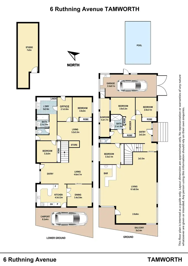 Floorplan of Homely house listing, 6 Ruthning Avenue, Tamworth NSW 2340