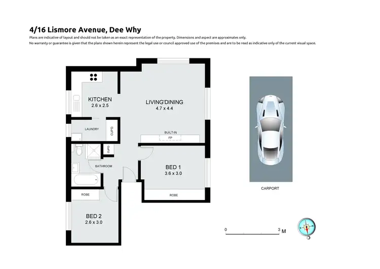 Floorplan of Homely apartment listing, 4/16 Lismore Avenue, Dee Why NSW 2099