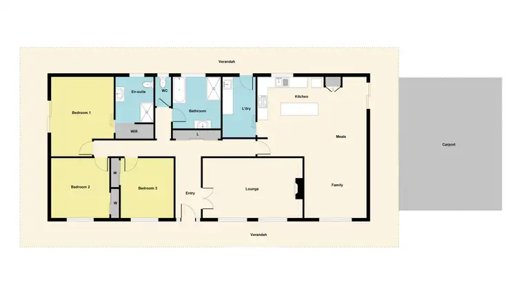 Floorplan of Homely house listing, 73 Pascoe Street, Avoca VIC 3467
