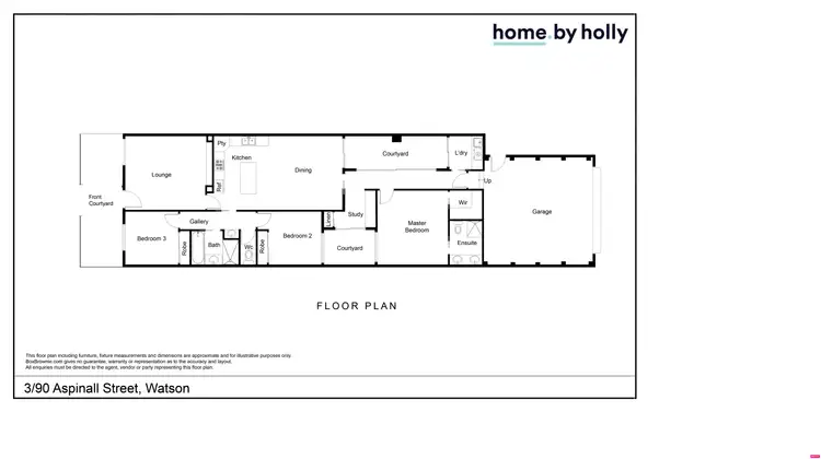 Floorplan of Homely townhouse listing, 90 Aspinall Street, Watson ACT 2602