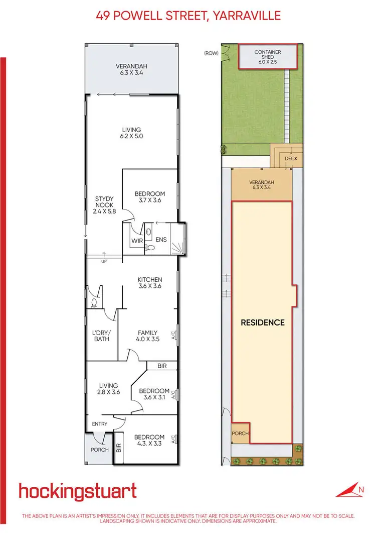 Floorplan of Homely house listing, 49 Powell Street, Yarraville VIC 3013